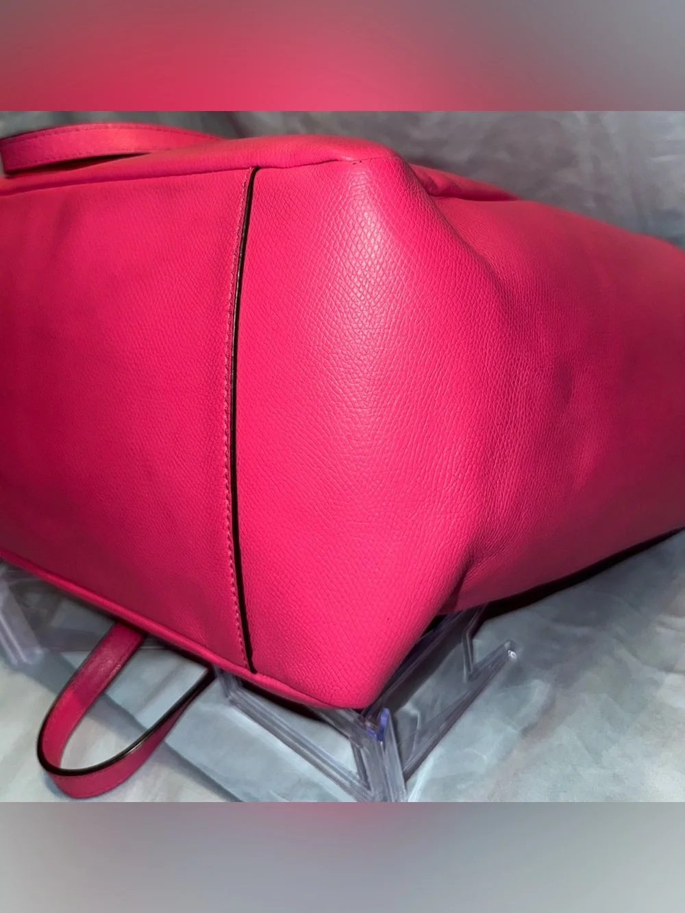 Coach crossgrain leather